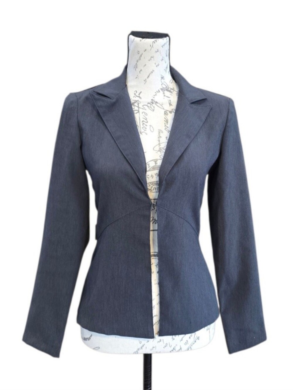 A.Byer Y2K Dark Gray Tailored Blazer Jacket S